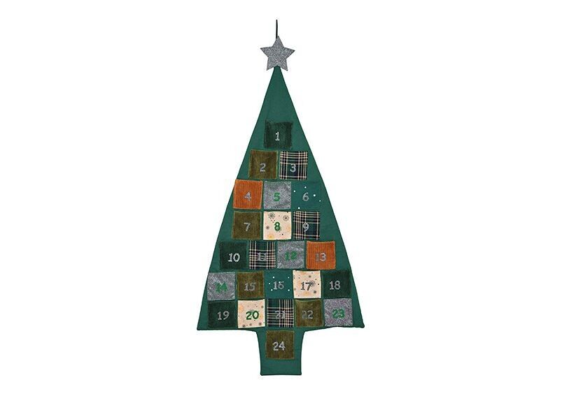 Calendrier de l'Avent " Sapin de Noël " en textile