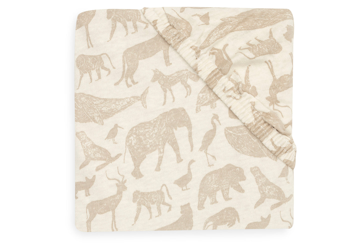 Drap-housse - Animals Nougat - 60x120