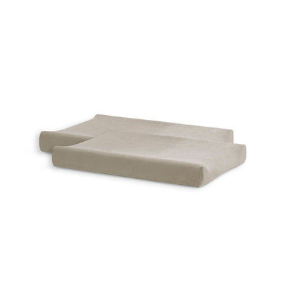 Housse matelas à langer - Tissu éponge Nougat - Lot de 2