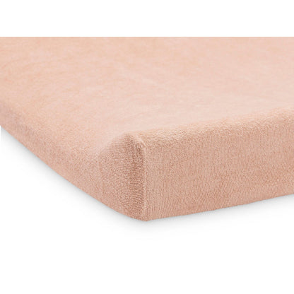 Housse matelas à langer - Tissu éponge Rose Pâle - Lot de 2